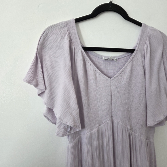 Baltic Born Felicity Dress Lilac Lavender Purple Tiered Milkmaid Cottagecore L - Picture 3 of 9